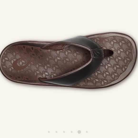 NWT OluKai ‘Ilikai’ Men’s Premium Leather Sandals - Picture 4 of 8